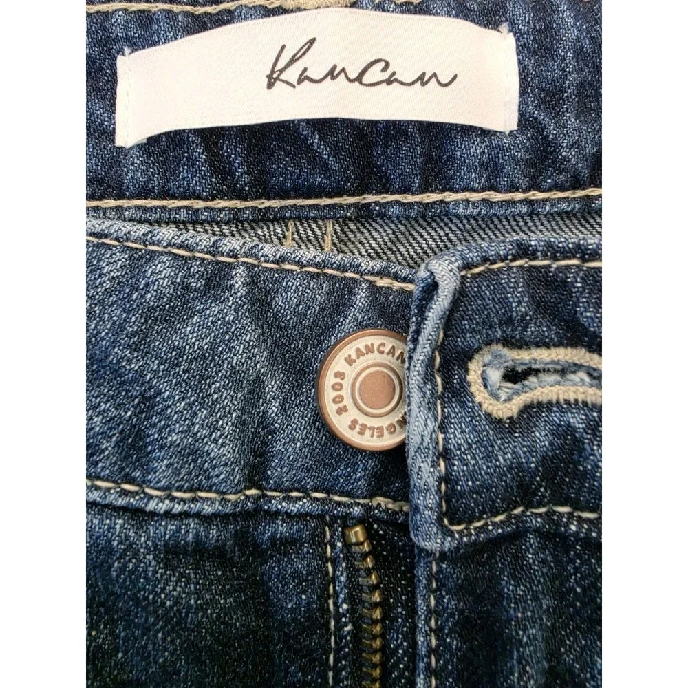 Kancan‎ Dark Wash Jeans Hi Distressing Size 13 / 30  Thrashed